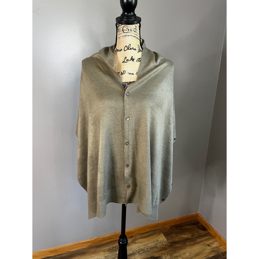 Simply Noelle Olive Green Multi Way Convertible Wrap Poncho Cardigan BRDWRP4000